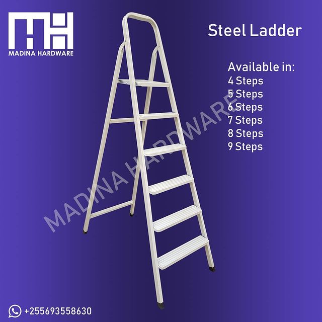 Takeer - Steel Ladder
Available from 4 steps to 9 steps
Get quality products at affordable prices only at Madina Hardware.
For inquiries on any other produc...