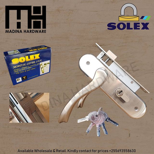 Takeer - SOLEX MORTISE LOCKS
MADE IN THAILAND
IPO JUMLA NA REJA REJA
Get quality products at affordable prices only at Madina Hardware.
For inquiries on any...