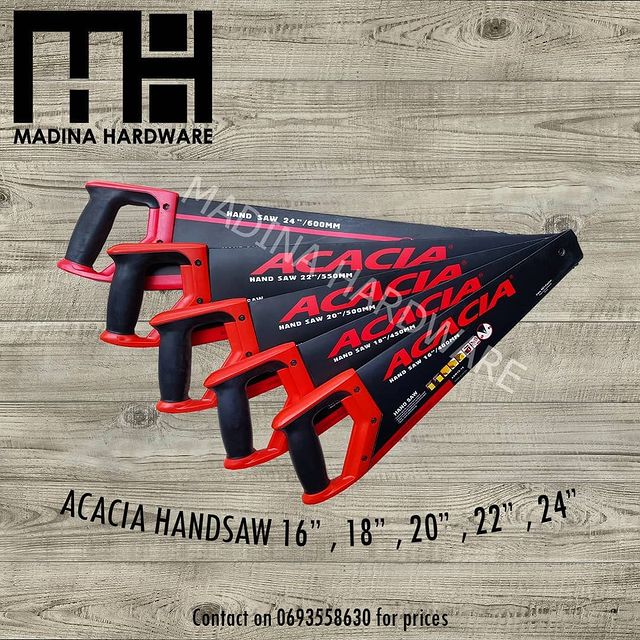 Takeer - ORIGINAL ACACIA HANDSAW AVAILABLE IN ALL SIZES
Contact for Wholesale prices

Get quality products at affordable prices only at Madina Hardware.
For...