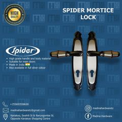 Takeer - SPIDER MORTICE LOCK - Made in India

Available WHOLESALE and RETAIL

Kindly contact for prices

Get quality products at affordable prices only at M...