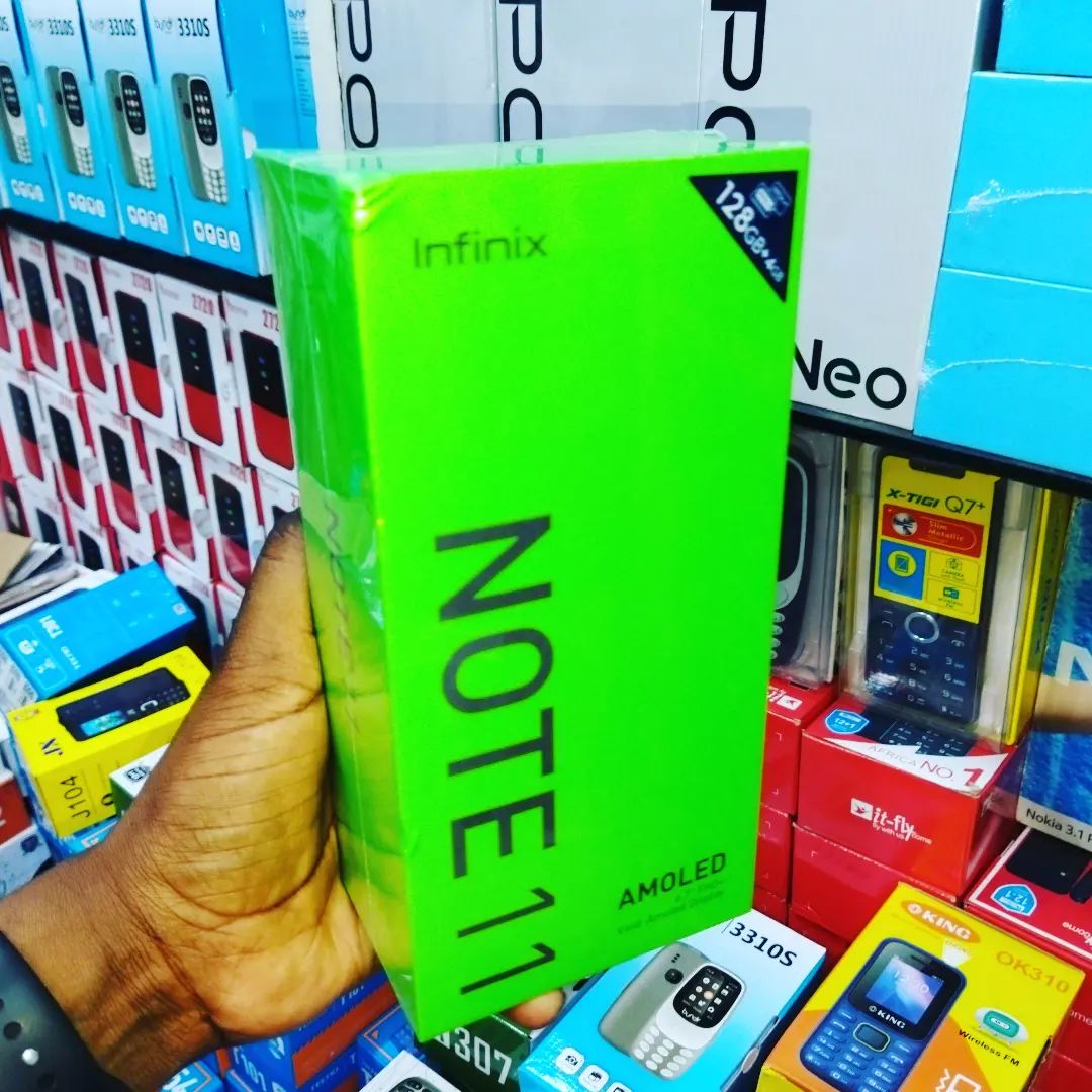 Takeer - Infinix Note 11 full box sealed  128GB Ram 4
Inapatikana Gulioni kwa Tsh 485,000/=

Weka Oda : 
        