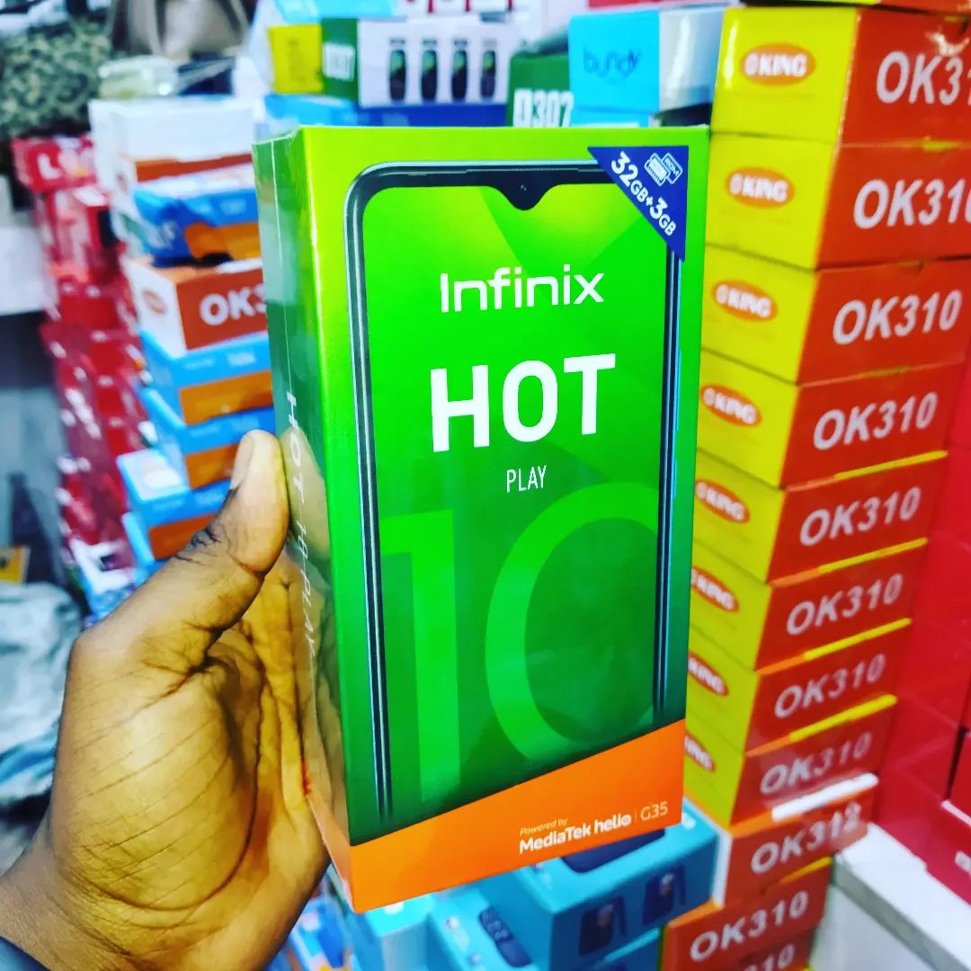 Takeer - Infinix Hot 10Play ya 32GB na RAM 3GB inapatikana Gulioni Kwa  Tsh 300,000/=

Weka Oda kwa namba 
     