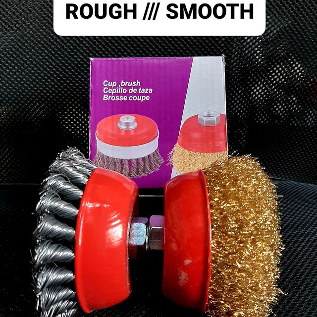 Takeer - Cup Brush 
4" Rough (ngumu)
4" Smooth (nyepesi)
Zipoo!!!