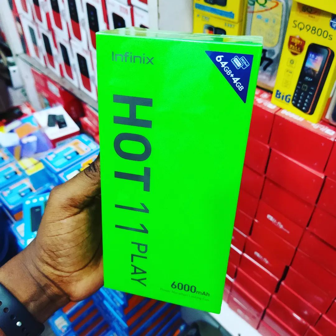 Takeer - Infinix Hot 11 Play full box sealed  64GB + Ram 4GB 
Inapatikana Gulioni kwa Tsh 340,000/=

Weka Oda : 
           