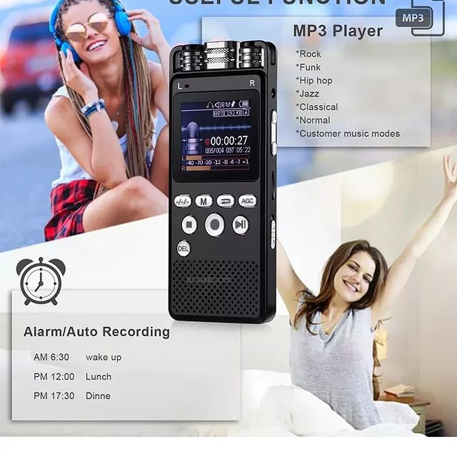 Takeer - High quality spy digital Voice Recorder with Hearing aid function