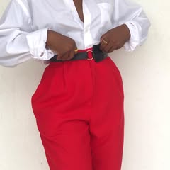 Takeer - White oversized shirts available 
SIZE: L & XL
PRICE : 20,000

Office trousers available 
UK SIZE 14
COLOR : Red , Baby pink, Coffee Brown 
PRICE; ...