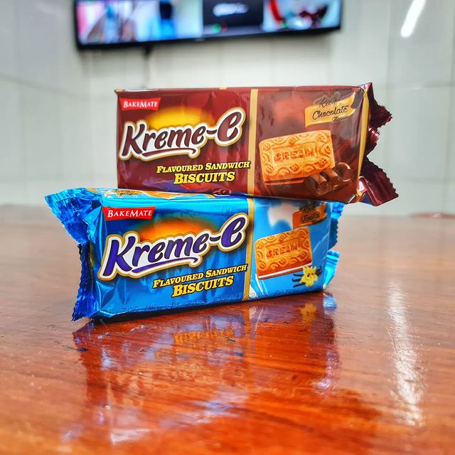 Takeer - Kreme-é Biscuits - 70gm
Price per carton (24pkts) 
10,500/=

     