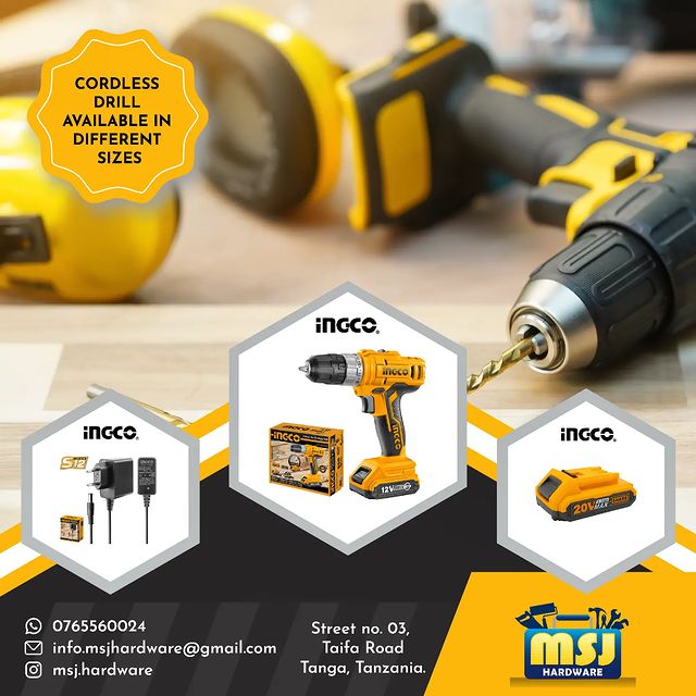 Takeer - CORDLESS DRILL ZIPO SIZE ZOTE, INAKUJA NA CHARGE YAKE NA EXTERNAL BATTERY ORIGINAL
.
.
.
.
.
.
.
.
.
.
                             