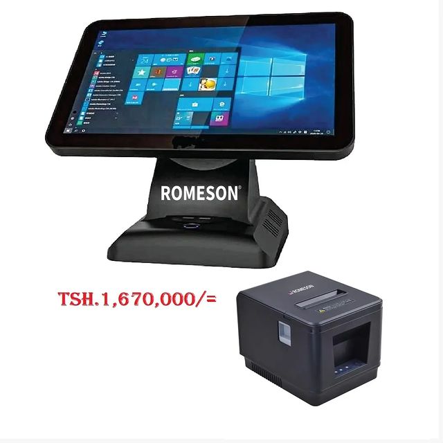 Takeer - POS System for Tsh.1,670,000/= only  
 ✔Brand: ROMESON
✔Model: RS-CA1
✔RAM: DDR3 8GB
✔SSD: 128GB SSD
✔On board CPU: Intel Core i3
✔Processor : 2.4G...