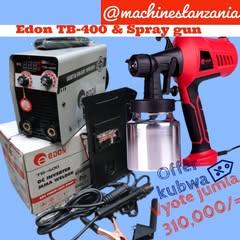 Takeer - Katika Offer hii mteja atapata welding machine ndogo TB-400  portable na SPRAY GUN moja ndogo VYOTE kwa GHARAMA YA ✅310,000,  offer hii  itapatikan...