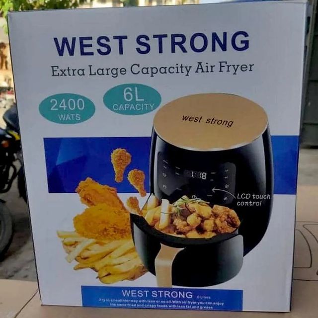 Takeer - *AIR FRYER WEST STRONG 6L~ 145,000/= inachoma nyama ,samak ,kuku, viazi mandaz ,cake ,mkate nk bila mafuta, huu n nzur kwa wale wa diet na wasio pe...