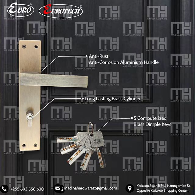 Takeer - EURO HIGH QUALITY MORTISE LOCKSET

Available Wholesale and Retail

Kindly Call/Whatsapp on for more information.