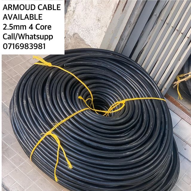 Takeer - ARMOUD CABLE AVAILABLE 

2.5mm

4 CORE

KWA MAWASILIANO / FOR ENQUIRERS 

CALL☎️ / Whatsupp: 
TUNAPATIKANA KARIAKOO MTAA WA NARUNG'OMBE NA GOGO 

�...