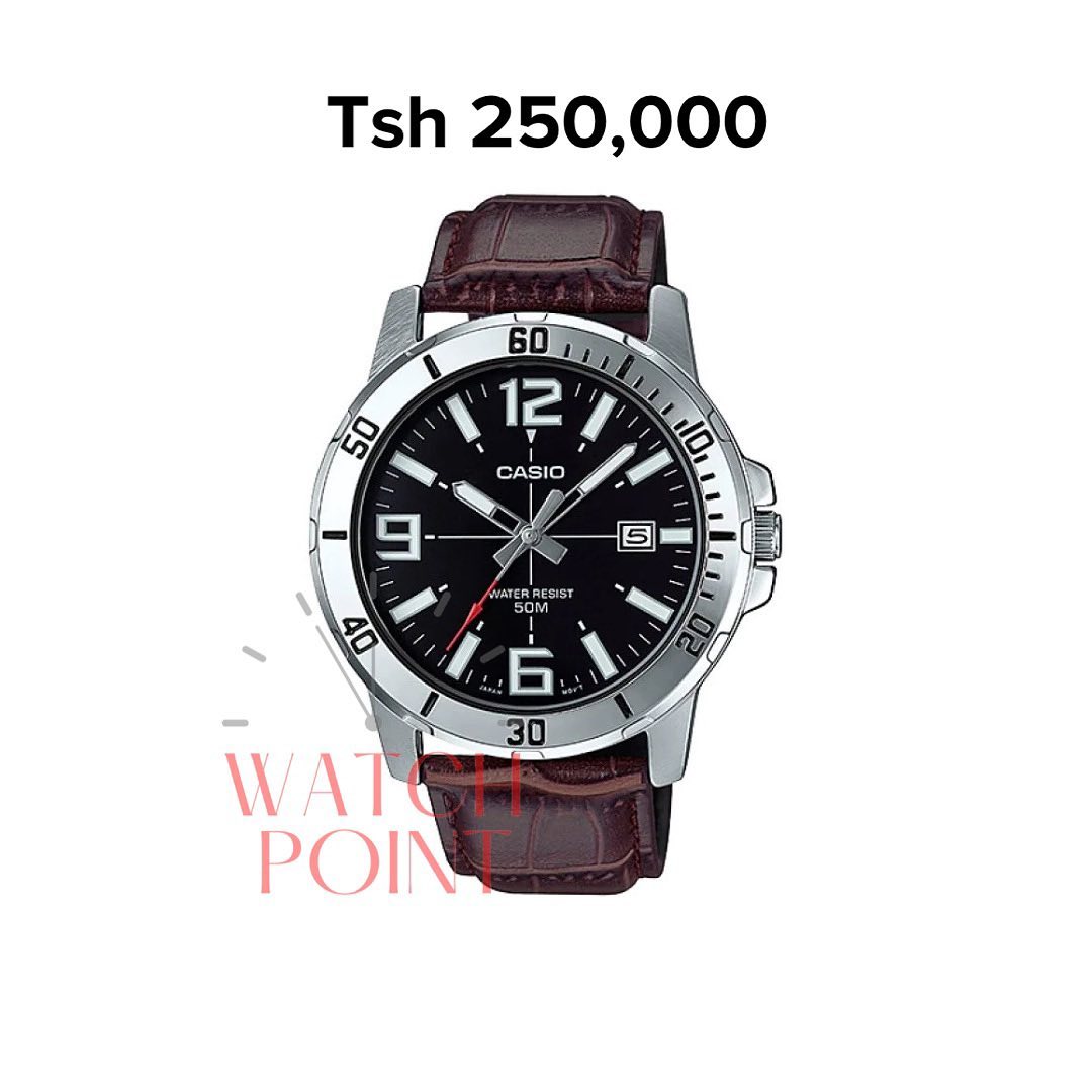 Takeer - Casio
Tzs 230,000 - 250,000
Original By Casio 2 Years international Warranty

• Leather Band
• 50 meters Water Resistant
• Mineral Glass
• Date & D...