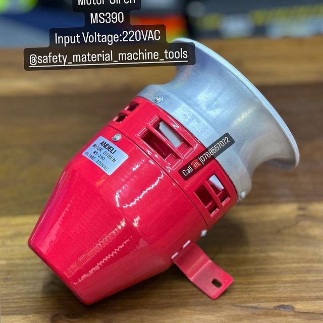 Takeer - New arrivals 💥💥
METAL SAFETY MOTOR BUZZER SIREN
📌Name: MOTOR SIREN
📌Model: MS390
📌Rated Voltage: 220VAC
📌Material: Metal

Now available in bu...