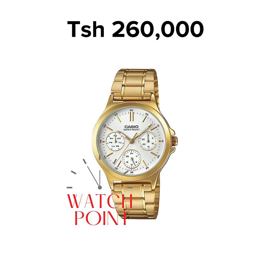 Takeer - Casio Ladies
Tzs 250,000 - 260,000
Original By Casio 2 Years international Warranty

• Metal Band
• 50 meters Water Resistant
• Mineral Glass
• Dat...