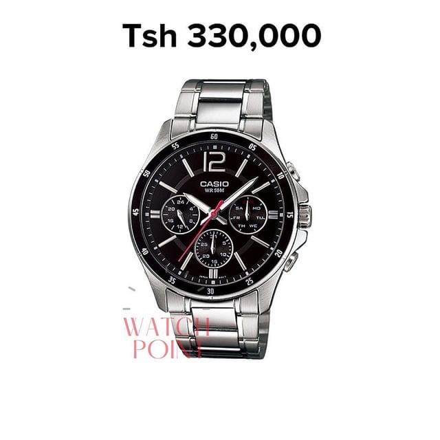 Takeer - Casio
Tzs 330,000
Original By Casio 2 Years international Warranty

• Metal Band
• 50 meters Water Resistant
• Mineral Glass
• Date & Day Display 
...