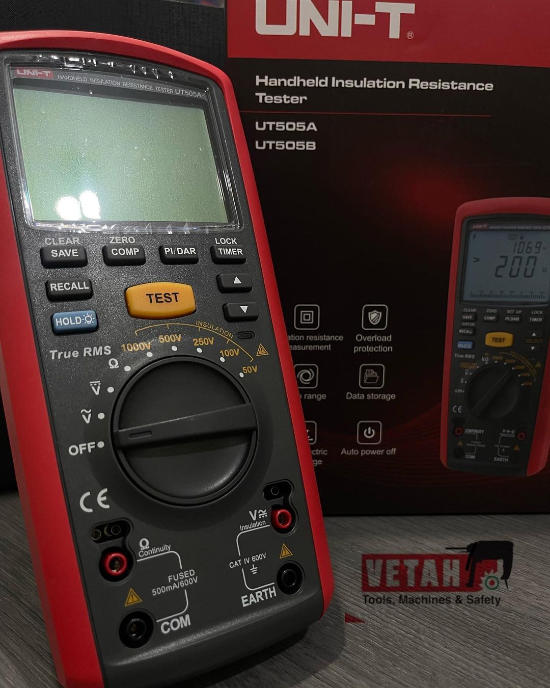 Takeer - Handheld Insulation Resistance Testers UT505A

UT505 series handheld true RMS insulation resistance testers combine features of a digital multimete...