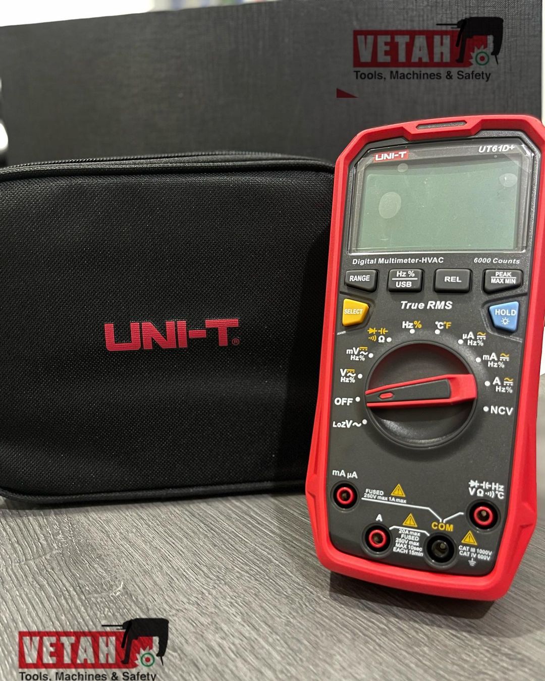 Takeer - True RMS Digital Multimeter UT 61D+

UT61+ series are reliable true RMS digital multimeters with display counts 6000 (UT61B+/D+) and 22,000 (UT61E+...