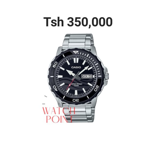 Takeer - Casio
Tzs 350,000
Original By Casio 2 Years international Warranty

• Metal Band
• 50 meters Water Resistant
• Mineral Glass
• Date & Day Display 
...