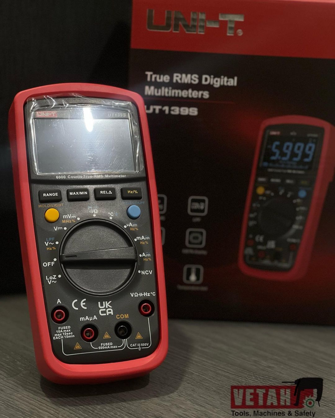 Takeer - True Rms Digital Multineters UT 139 S

UT139 series are CAT III 600V digital multimeters designed for electricians. Its NCV feature can effectively...