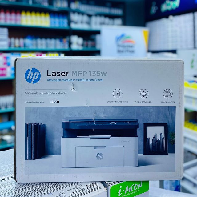 Takeer - hp LaserJet MFP M135w 🖨️ zinapatikana kwa bei za Jumla.
✅Print / Copy / Scan / Wireless 
✅Only Black 
✅20ppm
✅Toner : 106A
_______________________...