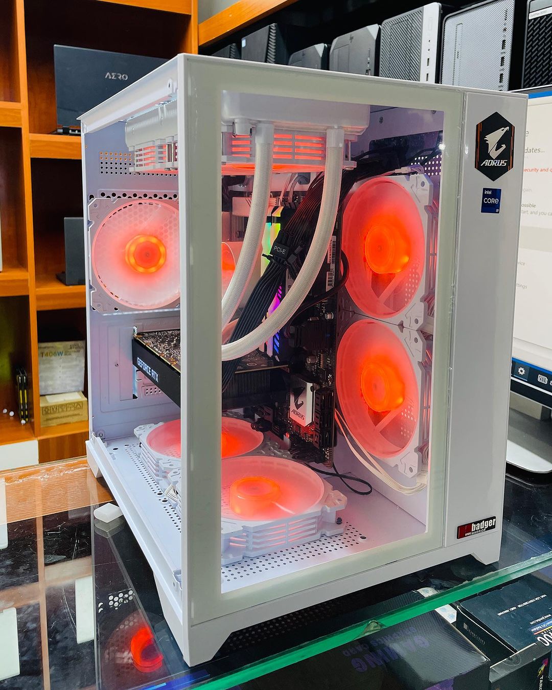 Takeer - ⬅️SWIPE FOR MORE PICTURES➡️

Customized Gaming Desktop
Gigabyte Aorus B560M Pro AX
Intel Core i9 11th Generation
SSD 1TB+ HDD 3TB
RGB RAM 32GB DDR4...