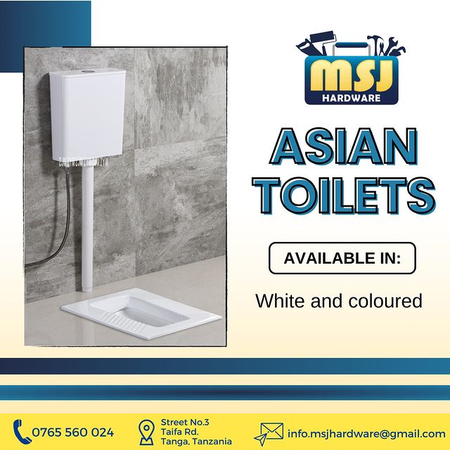 Takeer - ASIAN TOILETS

Contact MSJ:
☎ 📍 Street No.3, Taifa Rd, Tanga, Tanzania

             