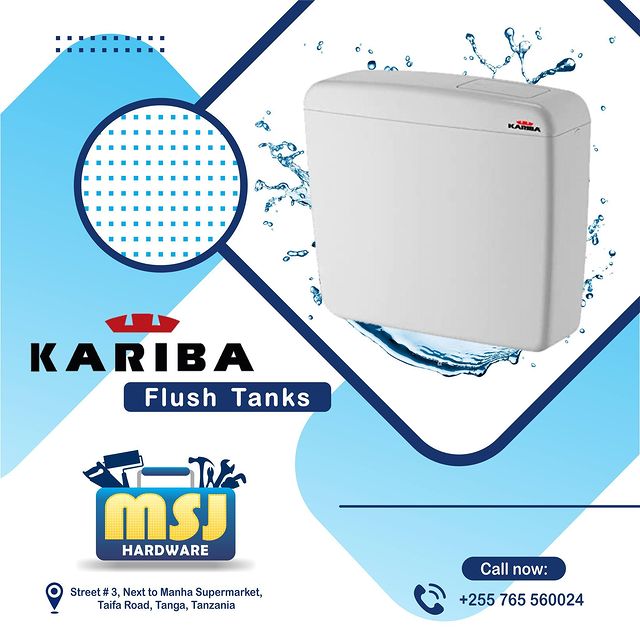 Takeer - Original Flush Tank za KARIBA (Made in Italy) zinapatikana kwetu.
Karibu MSJ upate bidhaa bora na zakudumu.
          