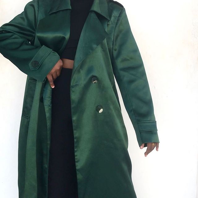 Takeer - LONG SATIN TRENCH COAT ❗️SOLD❗️
UK SIZE 10-12
PRICE: TSHS 45,000