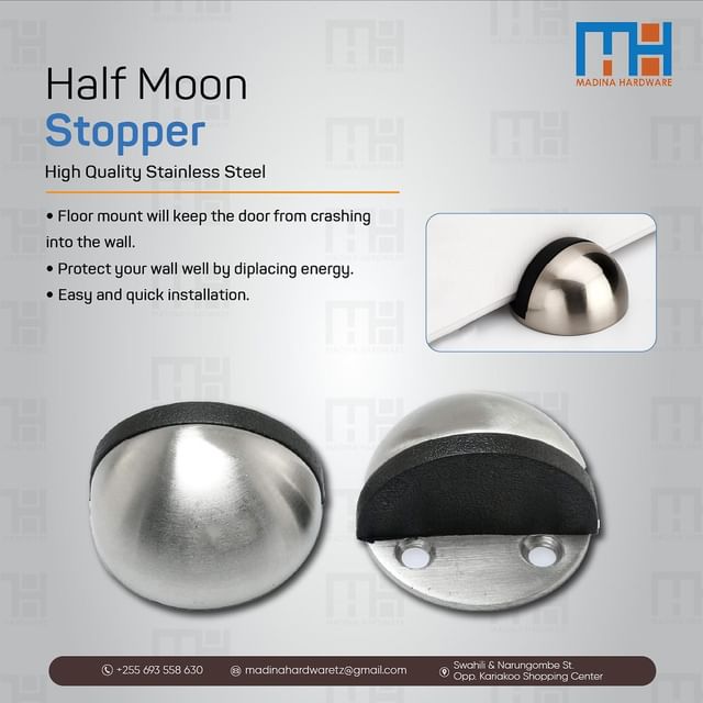 Takeer - Half moon Stopper |  Stainless Steel 

Available  

📞 : 