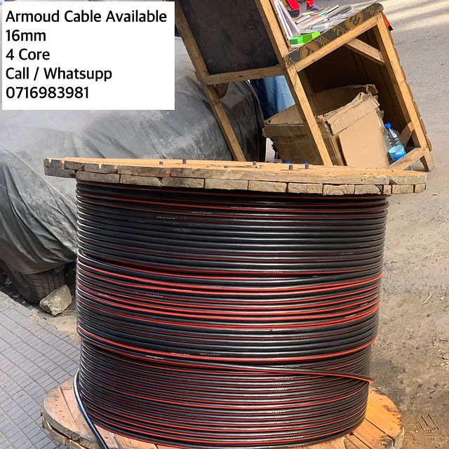 Takeer - ARMOUD CABLE AVAILABLE 

16mm

4 CORE

KWA MAWASILIANO / FOR ENQUIRERS 

CALL/Whatsupp: 
TUNAPATIKANA KARIAKOO MTAA WA NARUNG'OMBE NA GOGO 

🚚🚚MI...