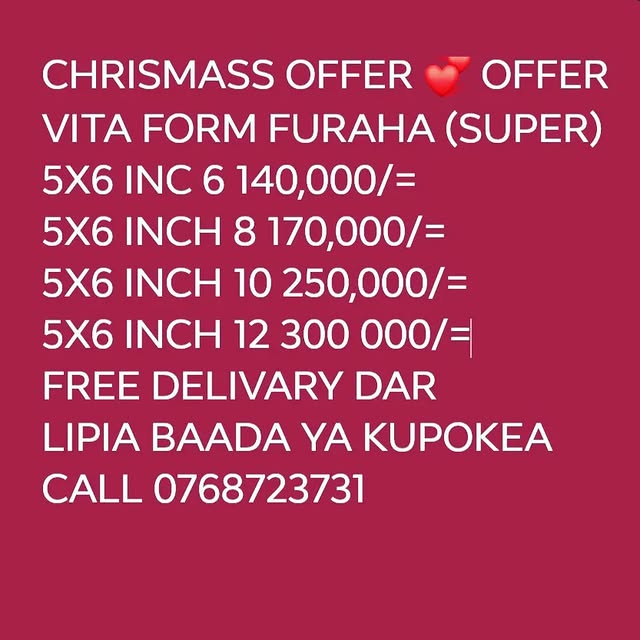 Takeer - OFFEER🦚💐 CHRISMASS OFFER USKUBALI OFFER HII IKUPITE NI MWEZI MMOJA TU OFFEER HII KUISHA
CALL 