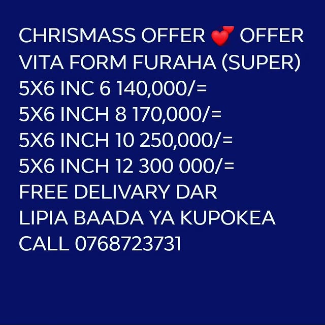 Takeer - OFFEER🦚💐 CHRISMASS OFFER USKUBALI OFFER HII IKUPITE NI MWEZI MMOJA TU OFFEER HII KUISHA
CALL 