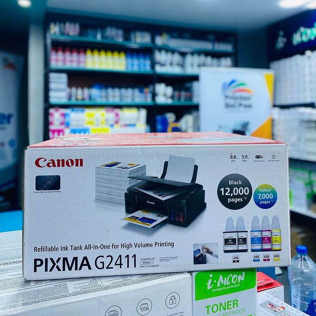 Takeer - Canon G2411 🖨️ zinapatikana kwa bei za Jumla.
✅Print / Copy / Scan 
✅Black & Colour 
✅3Years Warranty ✨

_____________________________
Contact us ...