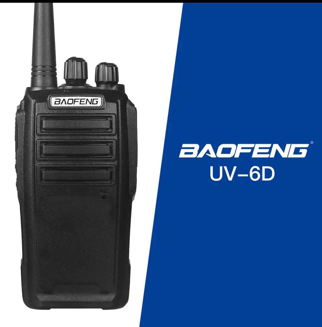 Takeer - Specification  

Product Name:Baofeng BF-UV-6D Portable Two-way radio W
BF-UV-6D
Color:Black
Dimension:117*52*33mm
Battery capacity:2000mAh recharg...