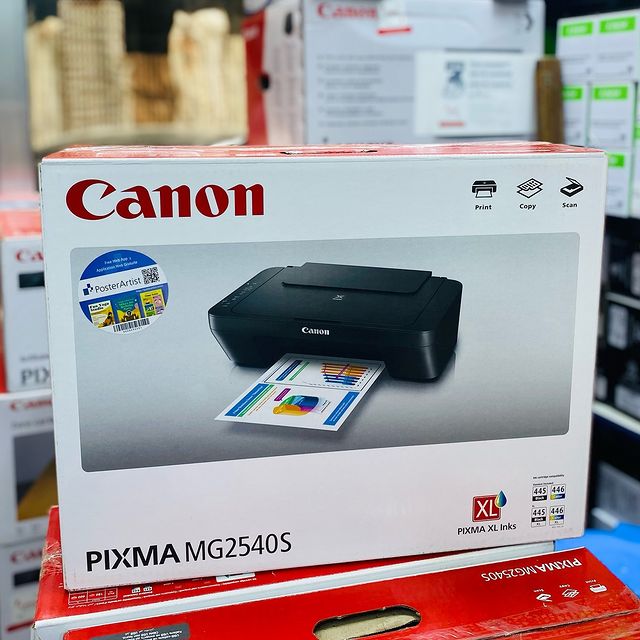 Takeer - Canon MG2540S Printer nzuri kwa matumizi Binafis Nyumbani au Ofisini zinasifa ya PRINT / COPY / SCAN zinapatikana kwa bei nafuu sana.

Contact us n...