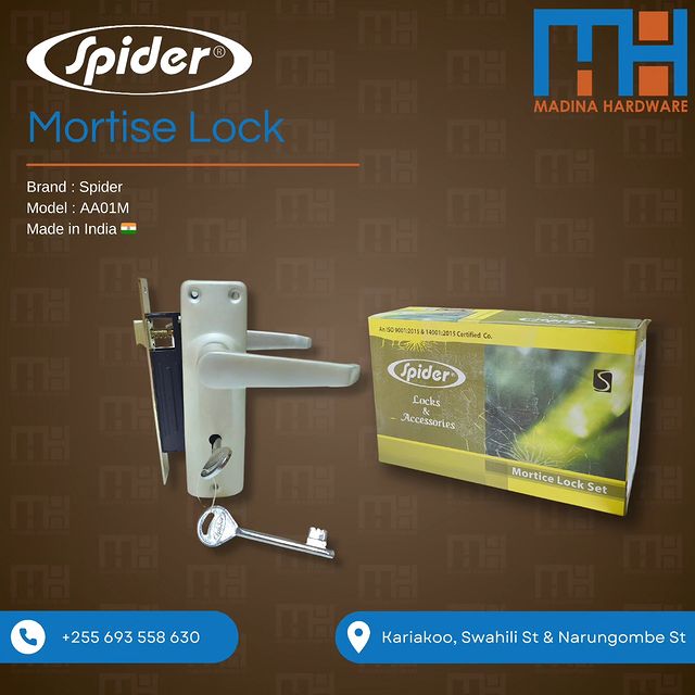 Takeer - Spider Mortise Lock

Available Wholesale and Retail

Kindly feel free to contact us regarding any other items that you wish to purchase. 

To conta...