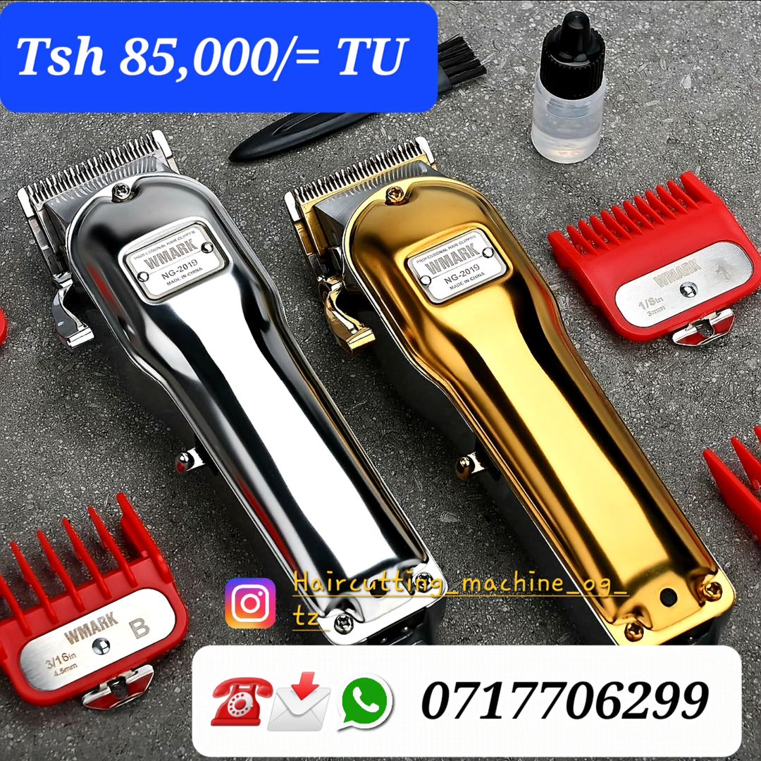 Takeer - WMARK 2019B HEAVY-DUTY DUTY SHAVING MACHINE OG TSH 85,000/=TU 
MASHINE YA KISASA YA KUNYOA (WIRELESS) INA NGUVU NA IMARA SAANA. IKO FULL PACKAGE & ...