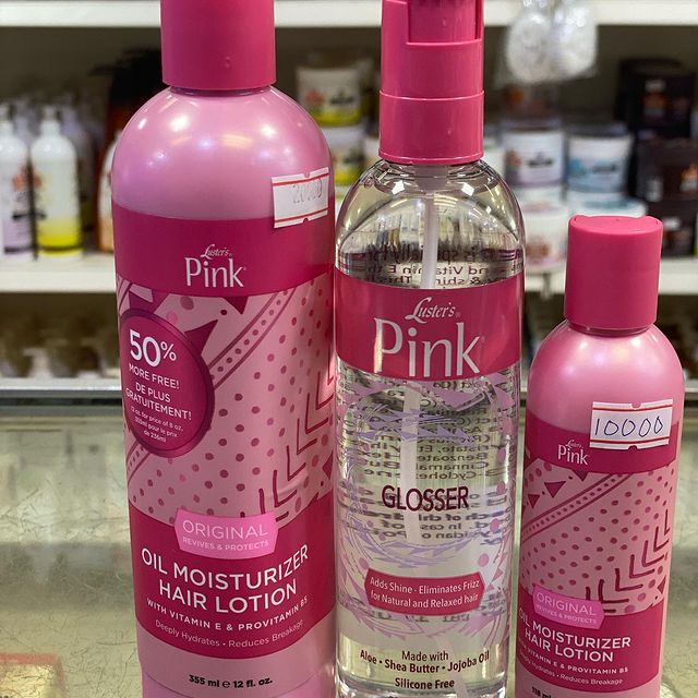 Takeer - LUSTER’S PRODUCT 

Pink Oil Moisturizer Hair Lotion 
This essential moisturizer is enriched with ProVitamin B5 to hydrate and strengthen hair from ...