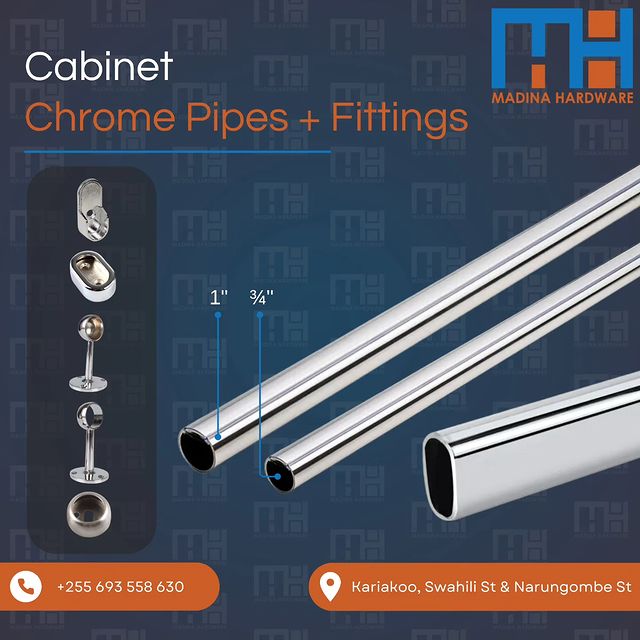 Takeer - Wardrobe Pipes and Fittings

Available Wholesale and Retail

Kindly feel free to contact us regarding any other items that you wish to purchase. 

...