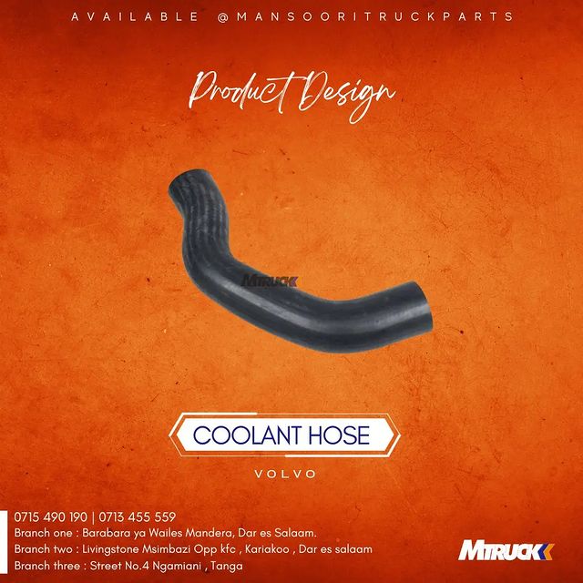 Takeer - COOLANT HOSE | VOLVO
_______

AVAIALBLE 

📍: BARABARA YA WAILES MANDERA, DAR ES SALAAM
📞 : 
                       🇹🇿      