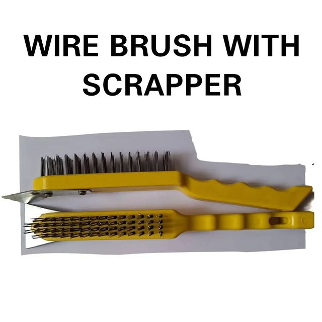 Takeer - WIRE BRUSH WITH SCRAPPER