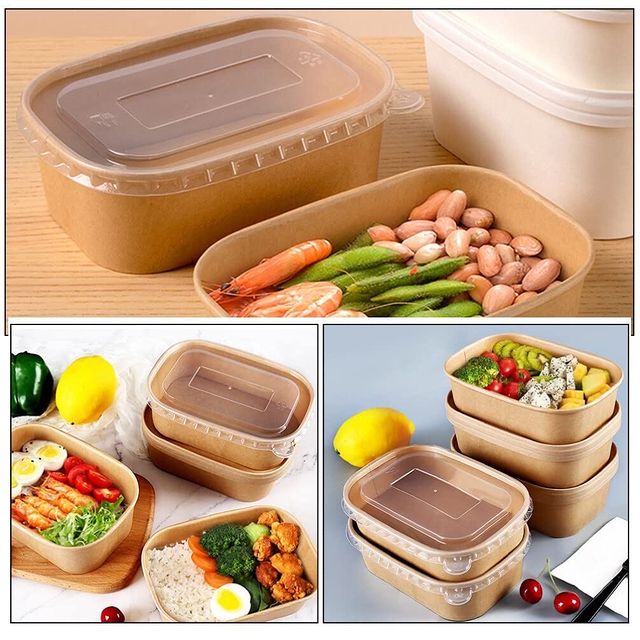 Takeer - New Arrivals square craft container zipo dukani hizi nzuri sana kwa salad, smoothie, soup, urojo na chakula chochote unawekea humu. Kuna size mls50...