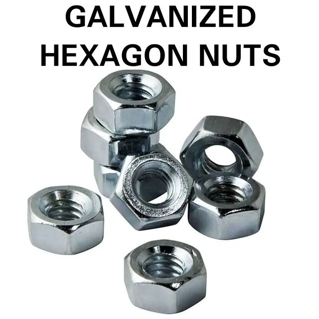 Takeer - GALVANIZED HEXAGON NUTS 8MM, 10MM, 12MM, 14MM, 16MM, 20MM