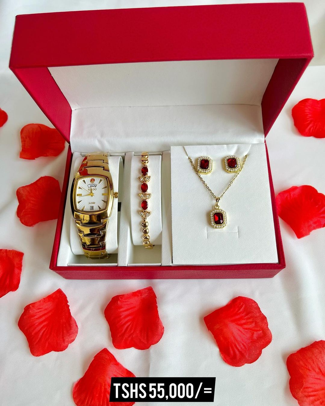 Takeer - ❤️❤️❤️ VALENTINE PACKAGES ❤️❤️❤️

FULL SET BOXES

PACKAGE INCLUDES WATCH, NECKLACE&EARRINGS, BRACELET AND BOX

BEI,TSH 55,000/= (FULL PACKAGE)

TUN...