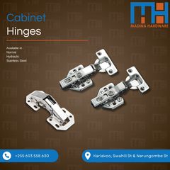 Takeer - Cabinet Hinges
(Full Inset, Half Inset, Mignon)

Available in
✓ Normal Iron
✓ Hydraulic (Soft Closing) Iron
✓ Hydraulic (Soft Closing) Stainless St...