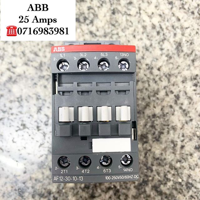 Takeer - CONTACTOR AVAILABLE

-ABB
-25 Amps 

STRONG AND DURABLE 

KWA MAWASILIANO / FOR ENQUIRERS 

CALL:☎️WHATSUP:
TUNAPATIKANA KARIAKOO MTAA WA NARUNG'OM...