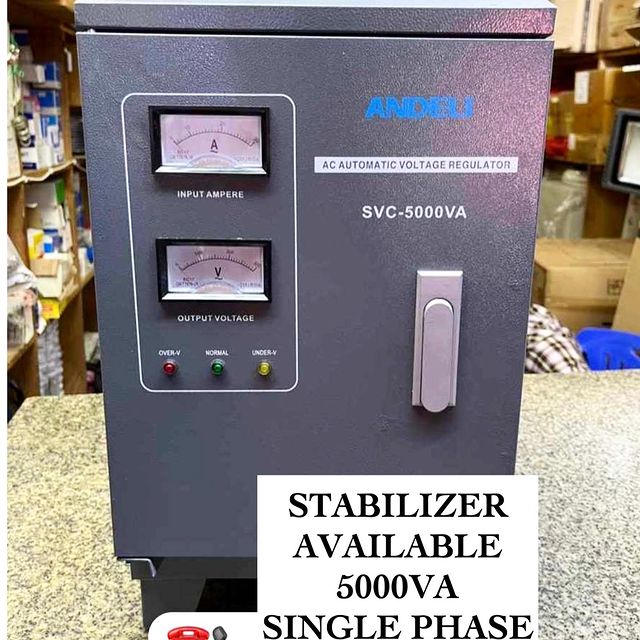 Takeer - STABILIZER AVAILABLE 

5000 VA

ANDELI 

SINGLE PHASE 

KWA MAWASILIANO / FOR ENQUIRERS 

CALL/Whatsupp: 
TUNAPATIKANA KARIAKOO MTAA WA NARUNG'OMBE...