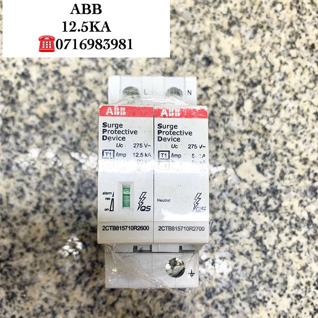 Takeer - SURGE PROTECTIVE DEVICE AVAILABLE

-ABB
-Amps 12.5Ka

STRONG AND DURABLE 

KWA MAWASILIANO / FOR ENQUIRERS 

CALL:☎️WHATSUP:
TUNAPATIKANA KARIAKOO ...